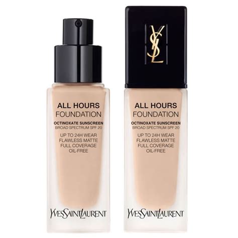 all hour full coverage matte fondation ysl|all hours matte foundation.